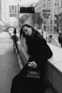 Veronika Haas bei einem Fotoshooting in Düsseldorf
